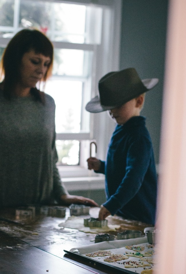Cutting Out Holiday Sugar Cookie Dough | The Vanilla Bean Blog | Sarah Kieffer