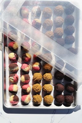 freezing cookie dough on sheet pan